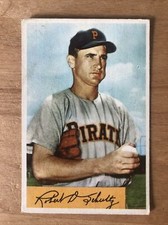 1954 BOWMAN # 59 BOB SCHULTZ PIRATES 