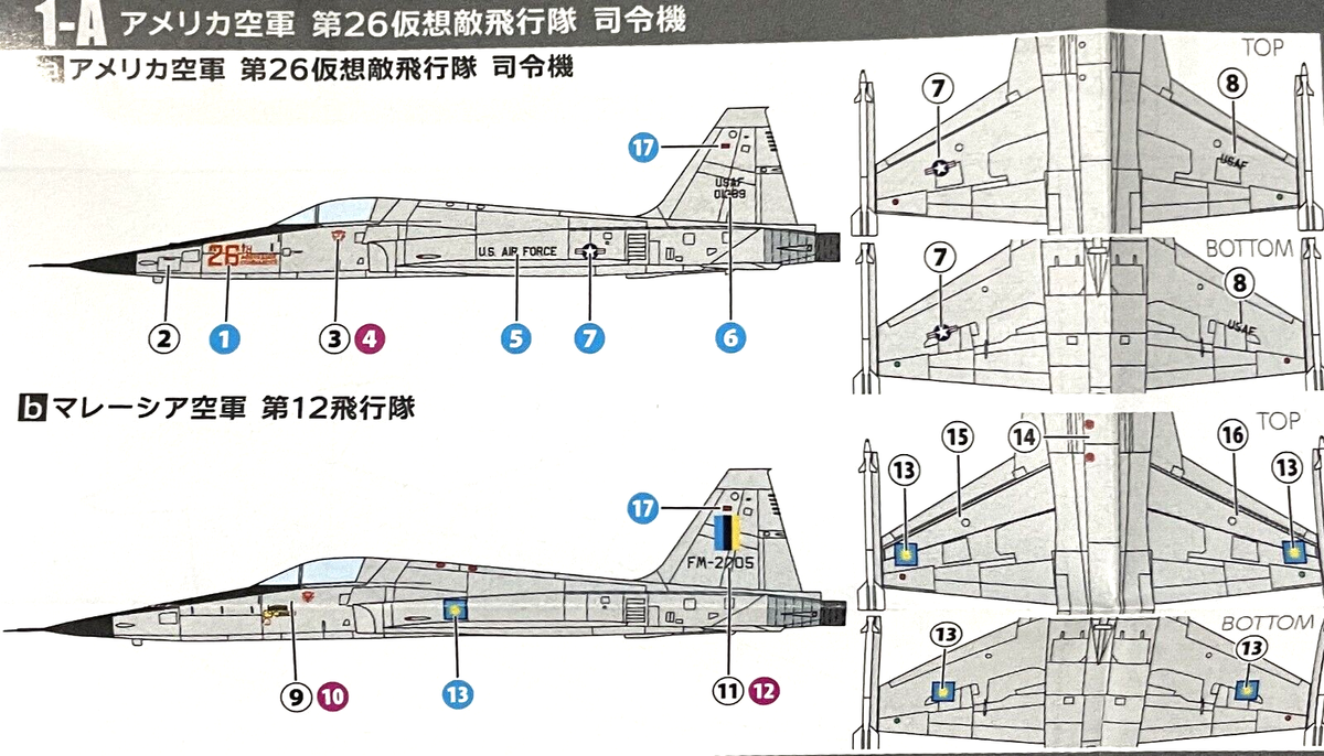 1/144 Jet Fighter : Northrop F-5E Tiger II [USAF & Malaysia 1/144 Jet Fighter : Northrop F-5E Tiger II [USAF & Malaysia