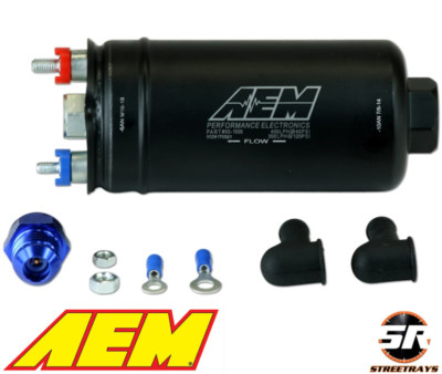 AEM 50-1005 400LPH Inline High Flow Fuel Pump -8AN Inlet & -6AN Outlet