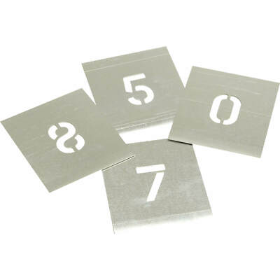 Schablonen 8 Stück Zink Zahlenschablonen Set 6''
