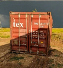 Used 20' Dry Van Steel Storage Container Shipping Cargo Conex Seabox Atlanta 