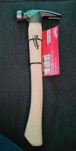 Milwaukee 19 oz. Martello con cornice viso Hickory legno fresato design artiglio antianello - Foto 5 di 5
