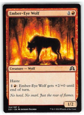 Ember-Eye Wolf *PLAYSET* Magic MtG x4 Shadows over Innistrad SP