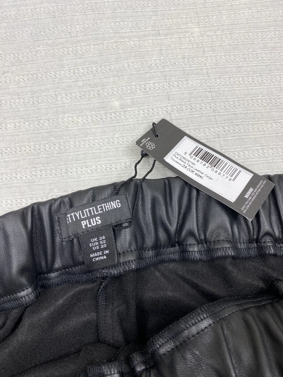Leather trousers top size 20