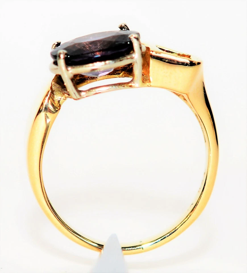 Natural Spinel & Diamond Ring 14K Solid Gold 2.70tcw Cocktail Ring Gemstone Ring - Image 3 of 4