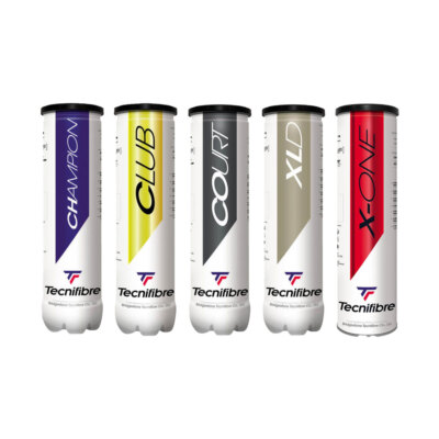 Tecnifibre Tennisbälle Champion, Schläger, Court, XLD, X-One Fast Outdoor 4er Schlauch