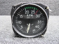 22-281-017 Garwin Dual Tachometer Indicator (Worn Face)(0-45RPM)
