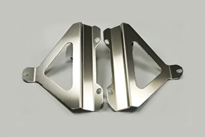 Renforts de radiateur AD-TEK en acier pour moto HONDA CRF 450 de 2006 à 2008