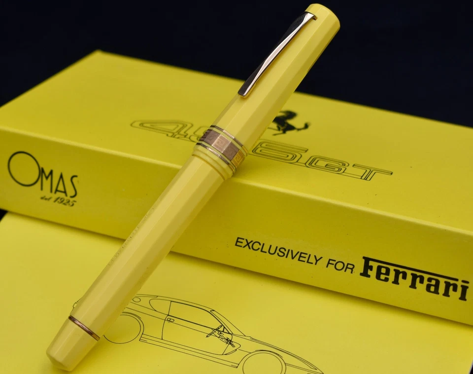 OMAS Ferrari 456GT Yellow Limited Edition Rollerball Pen (RB) - Image 2 of 4