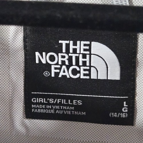 The North Face Jacket Girl Sz L Youth Dryvent Black Hoodie Windbreaker Full Zip - Picture 4 of 11