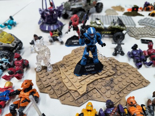 HALO Mega Bloks Construx Figure Plate Vehicle Weapon Accessory Parts LOT Rare - Picture 18 of 23