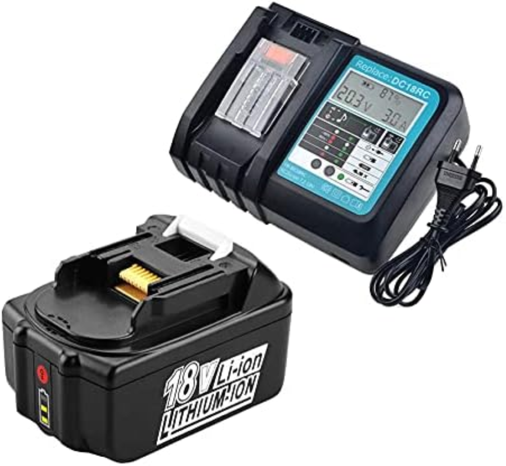 batteria 5A 18V 5000mAh, Ricambio per Makita BL1850 B BL1830 B L1840B BL1815 BL1