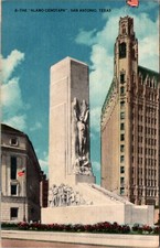 San Antonio, TX Alamo Cenotaph Where Bodies Burned by Santa Anna Postcard J712