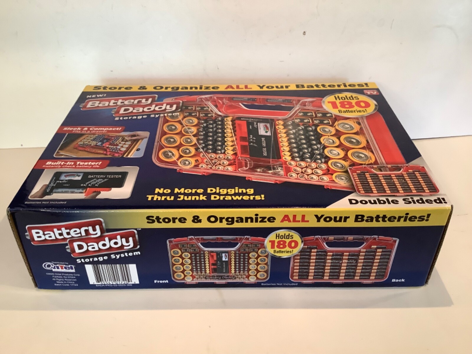 As seen on TV Battery Daddy Deluxe Caddy Holder Carry Case Organizer