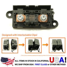 LITTLEFUSE Expandable Mega Fuse HOLDER with 225A megafuse 225 amp 32V DC Slo-Blo