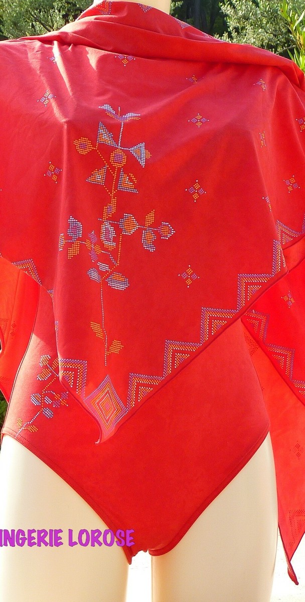 Paréo De RASUREL (dégriffé) Violet - Taille Unique En Polyamide - Neuf Sans étiquettes - Parfait Pour La Plage !