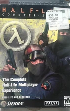 Half-Life Counter-Strike Windows 95/98/NT 4.0 PC  2002  bad box  clean game disk