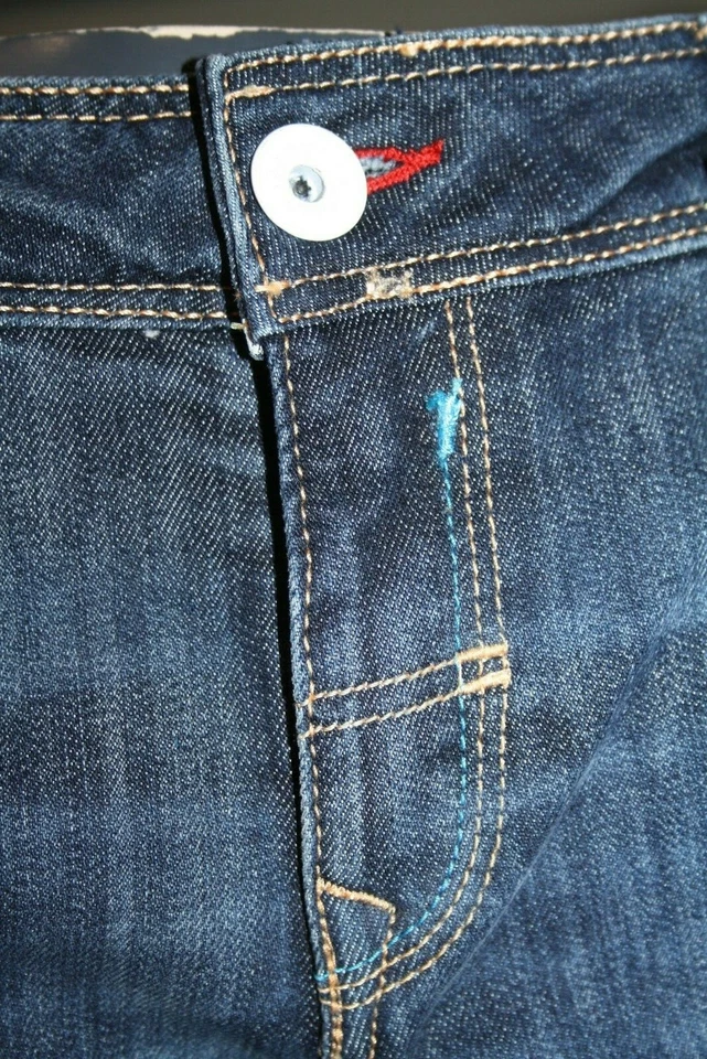 Jeans Mavi OLIVIA 10189-4192 STRETCH DNM Borde Blanco Piedra Azul Nuevo Foto 2 de 4