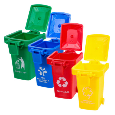 4Pcs Garbage Sorting Games Trash Can Toy Children Early Education Plaything