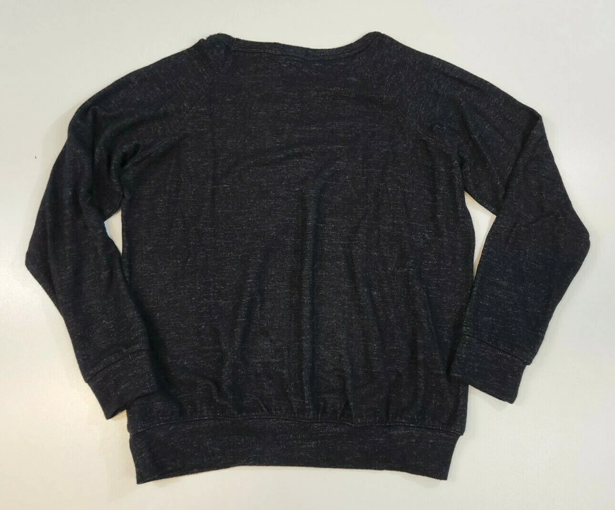 BUFFALO Women s Heather Black Sweater Size XS Good Vibes Soft Lightweight NEW