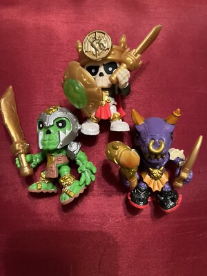 Treasure X Skeleton King, Dino Dragon and Orc Vinyl Action Figures