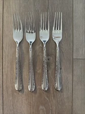 4 PCs Oneida MERLOT Dinner Forks Stainless 18/10 Flatware Silverware Vietnam