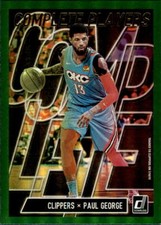 2019-20 Donruss Complete Players Green Flood #14 Paul George LA Clippers