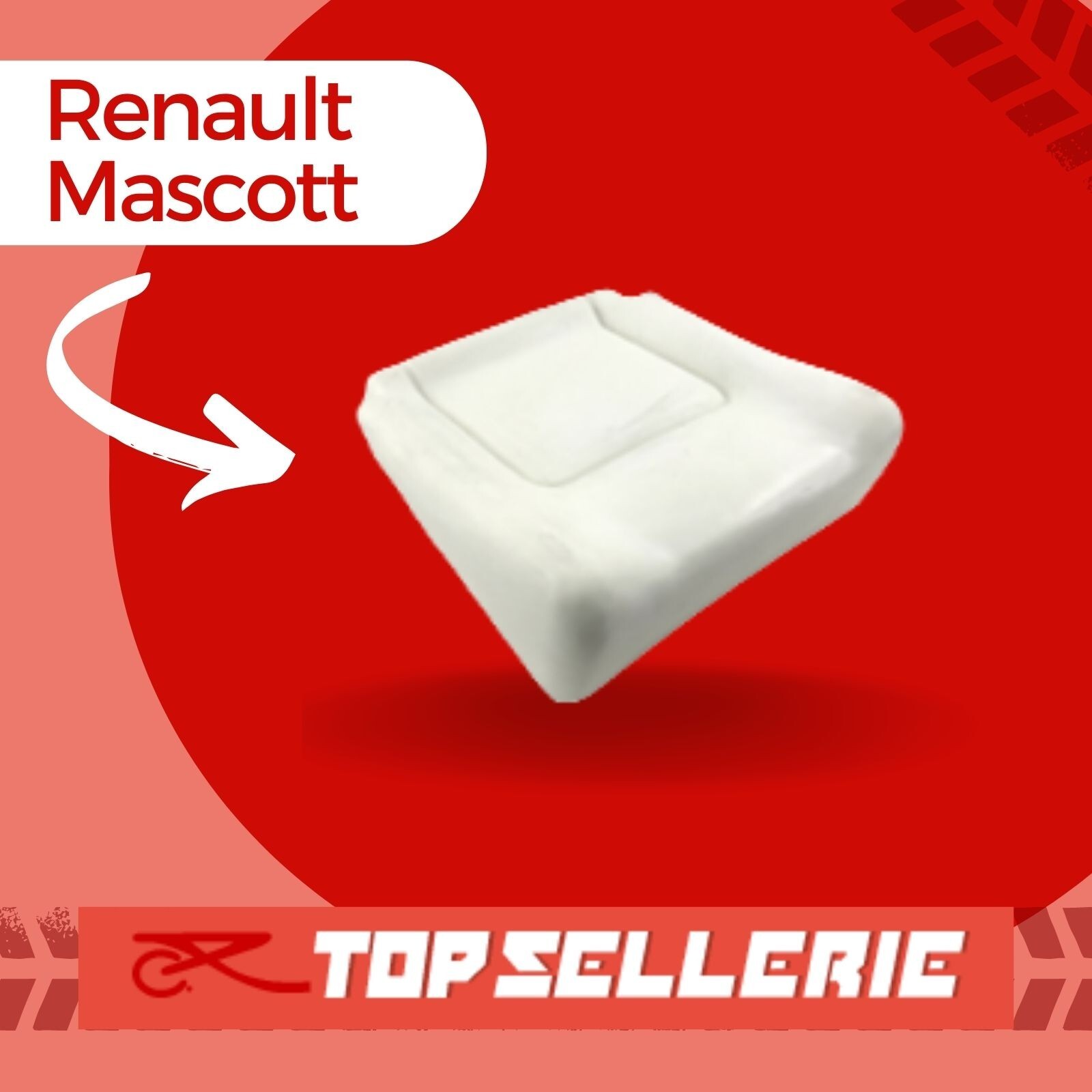 Mousse Master III siege abime solution de renovation Renault Mascott TOP SELLERIE AUTO MA01