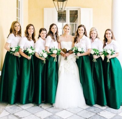 ebay bridesmaid dresses green Women Long Emerald Pleated Skirt Beach Wedding Bridal Skirt casual black dresses for women Ramybę Macramé Dress - Color:Rose Petal