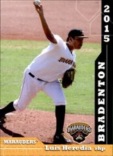 2015 Bradenton Marauders Grandstand #10 Luis Heredia Mazatlan Mexico MX Card