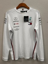 Mercedes AMG Petronas F1 2014 Team Long Sleeve Racing T-Shirt White Size M