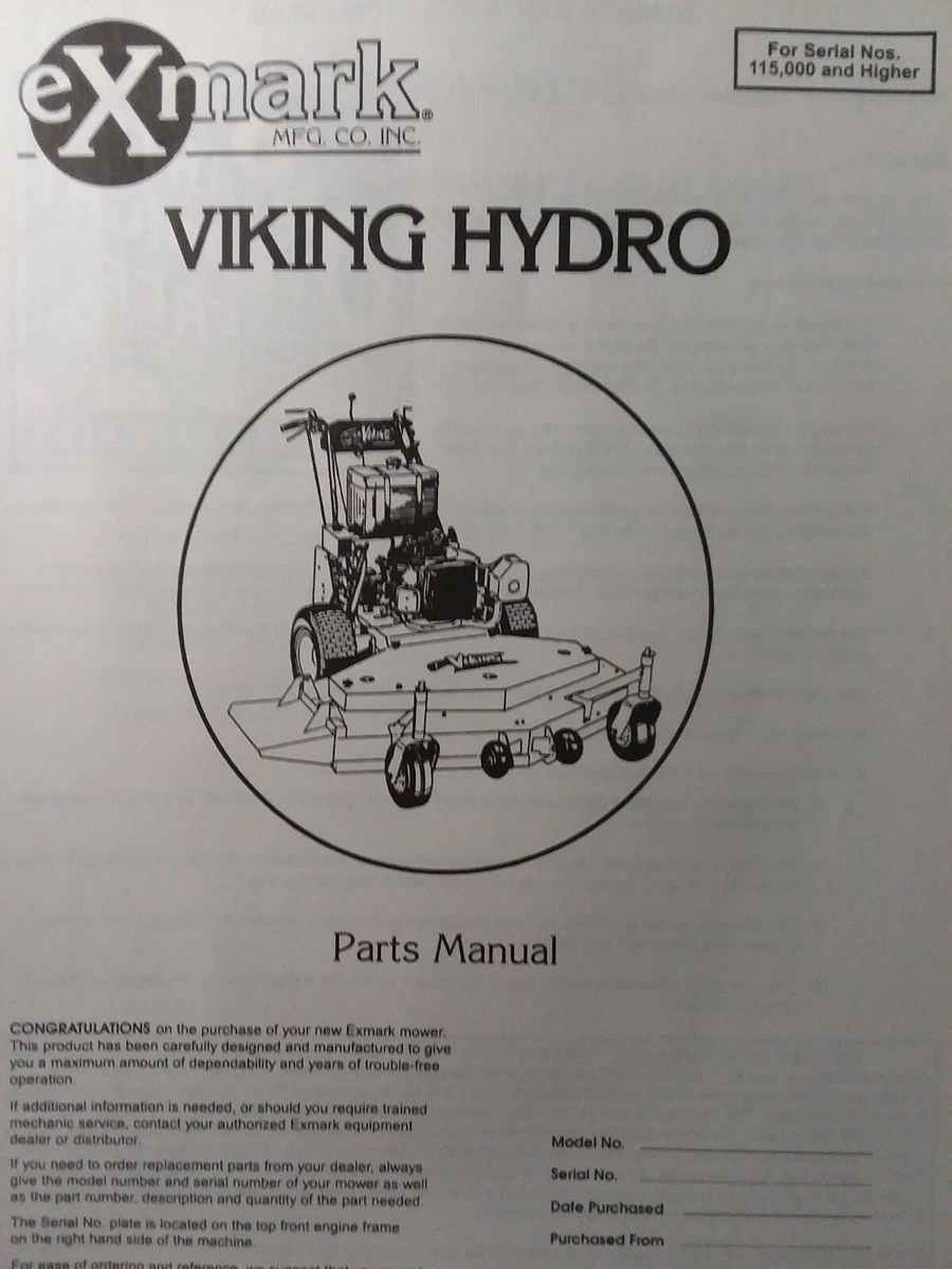 Viking lawn cheap mower manual