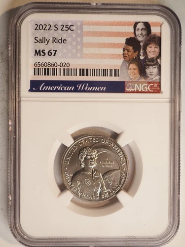 2022 S Sally Ride 25c NGC MS 67 American Women Quarter    0020