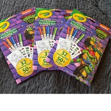 Crayola Teenage Mutant Ninja Turtles Color Sticker Activity Set 3 Pack