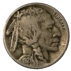 1926-S Buffalo Nickel 5c San Francisco Very Fine VF+