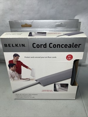 Belkin Cord Concealer 6ft 1.8m Floor Cable Cover Wire Management Raceway