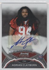 2011 Bowman Sterling Auto Adrian Clayborn #BSA-AC Auto 0a1