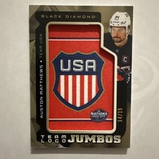 2025-26 Black Diamond Auston Matthews Team Logo Jumbos USA /15  Team USA🥇