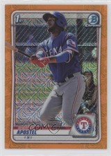 2020 Bowman Mega Box Orange Mojo Refractor 13/25 Sherten Apostel #BCP-46 e6p