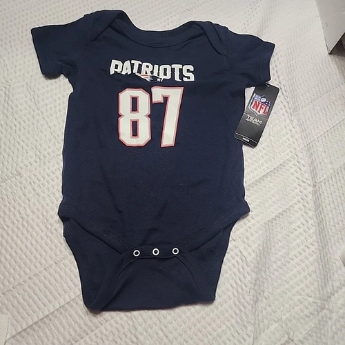 NFL New England Patriots Gronkowski #87  Baby Romper 6/9
