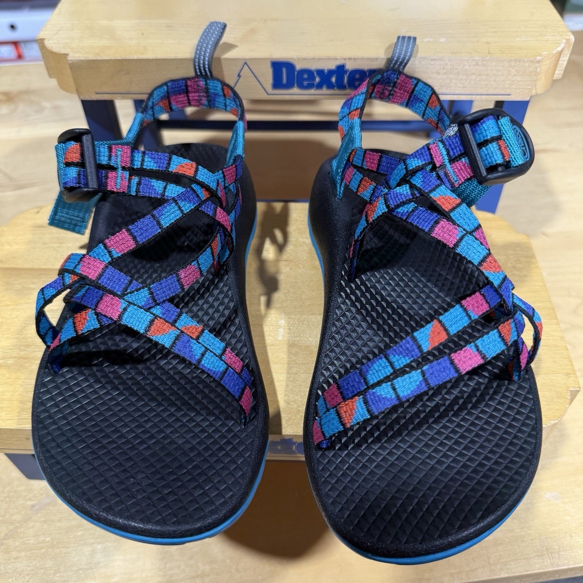 New Chaco Unisex Kids Boys Girls ZX1 Ecotread Sport Sandals Break Teal Size US 3 View 4