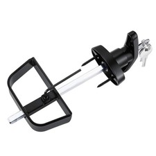 7-1/2" Stem Shed Door Latch T-Handle Lock Kit with 4 Keys,Storage Barn Black