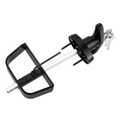 7-1/2'' Stem Shed Door Latch T-Handle Lock Kit with 4 Keys,Storage Barn Black 