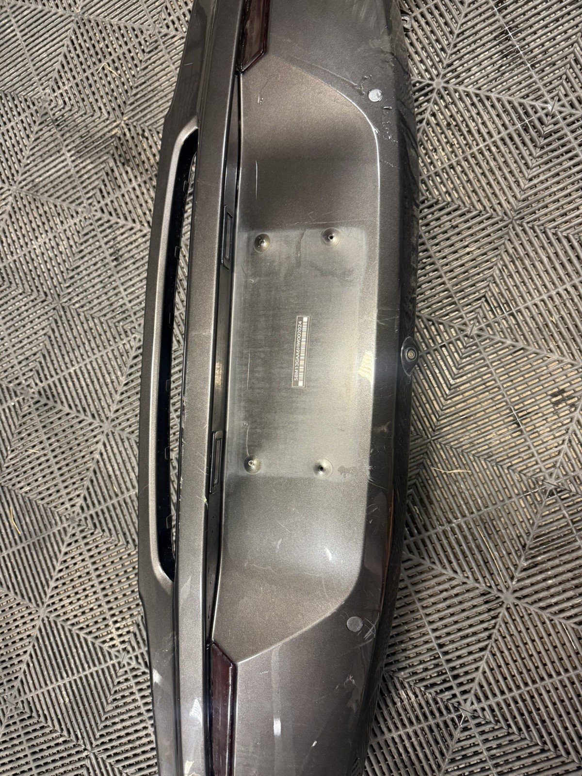 16-20 McLaren 570S 570GT Rear Bumper Cover Trim Panel Gray 13A3361CP OEM