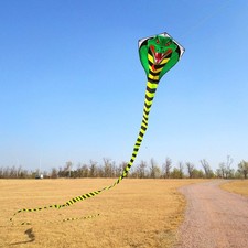 Large Cobra Kite for Kids Adults, Easy to Fly Snake Kites for Boys, Huge Kite