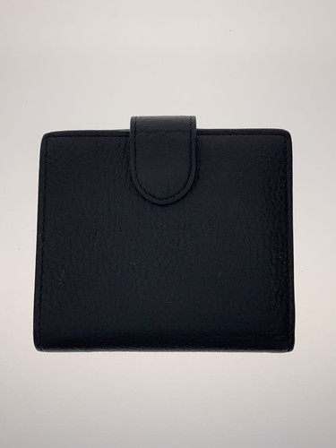 GUCCI Bi-fold Wallet with Interlocking G Pattern, Leather, Black, Solid - Picture 16 of 24