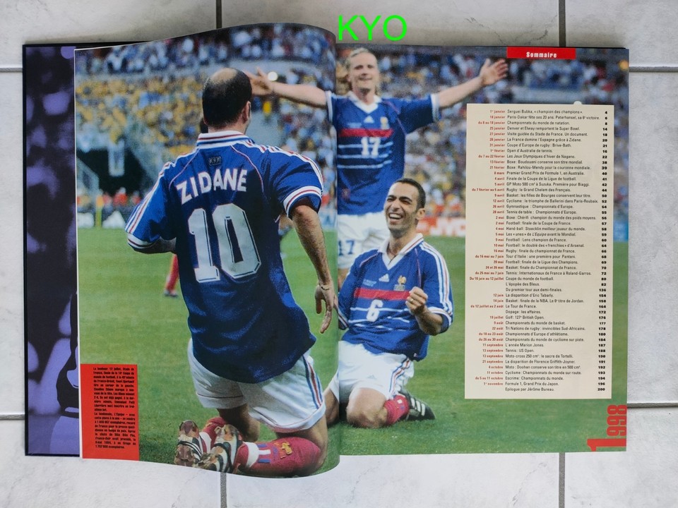 Poster équipe De France De Football – Saison 1990, Page Ou Poster Original