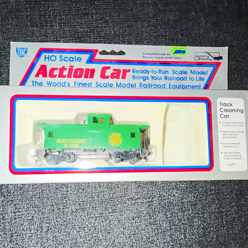 Accesorio de funcionamiento de coche de limpieza de vías IHC HO Southern verde DC analógico #4369 | Condition: Used