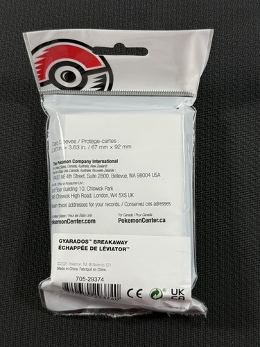 Pokemon Center Official Card Sleeves TCG Gyarados Breakaway | 65 Count - Picture 4 of 4