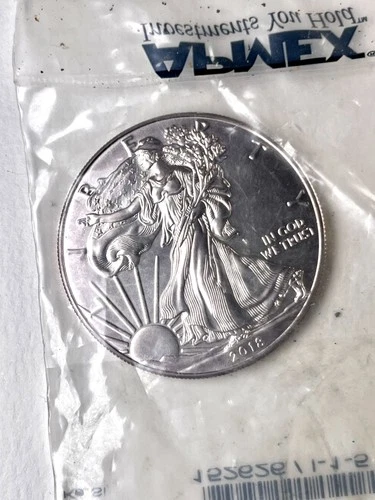 2018 Silver American Eagle BU Coin 1 oz